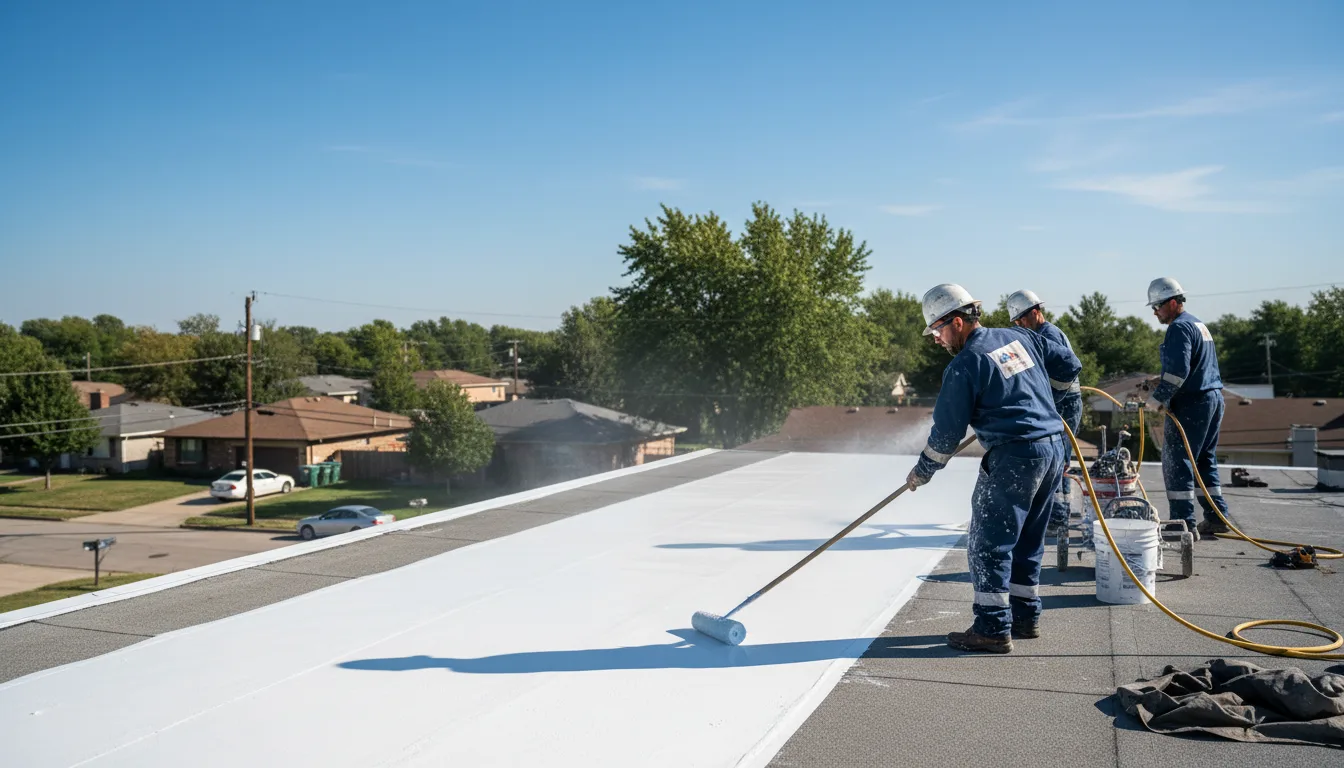 Commercial roof coating in Wingo, KY near me